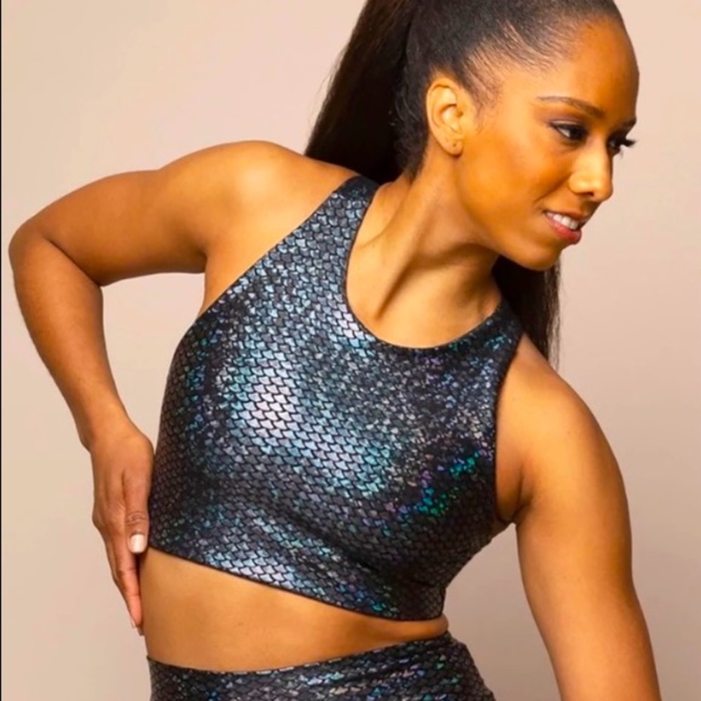EMILY HSU MIDNIGHT MERMAID CROP SIZE L